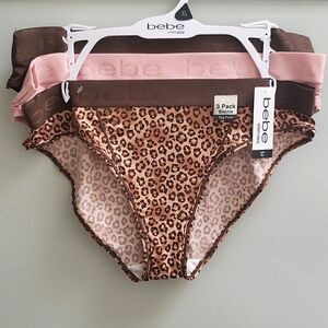 Bebe 3-pac Bikini Tag Free